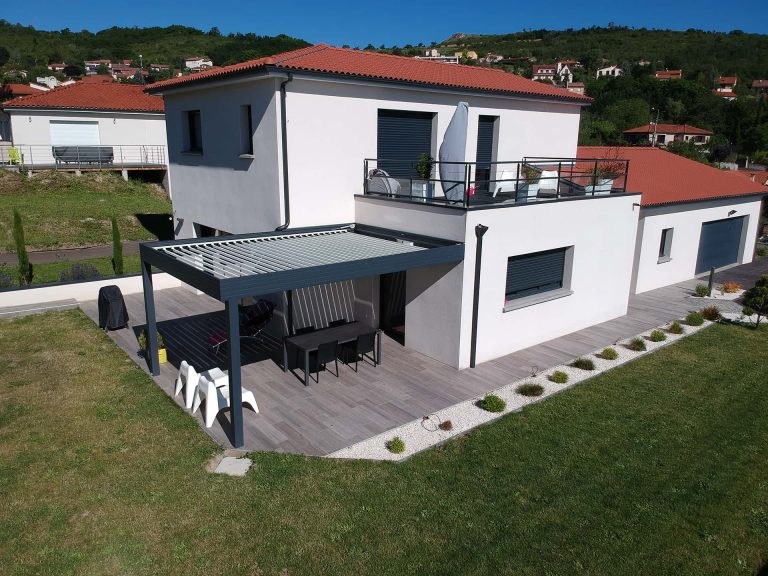 pergola bioclimatique aluminium moderne
