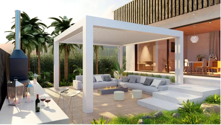 Pergola blanche image 3D
