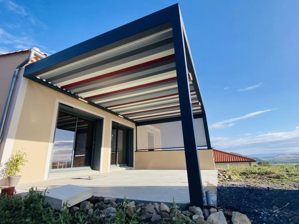 pergola lame couleur