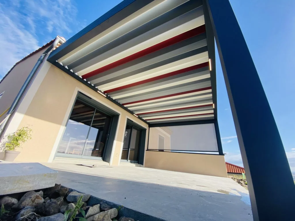 pergola lame couleur 2