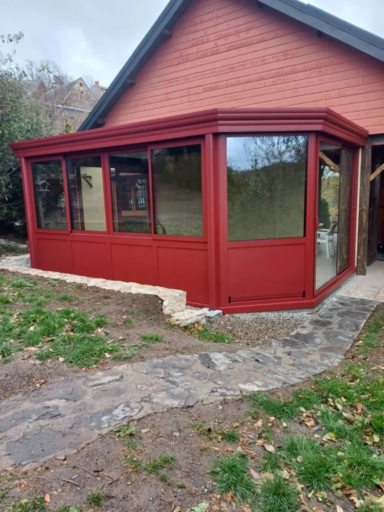 pergola rouge